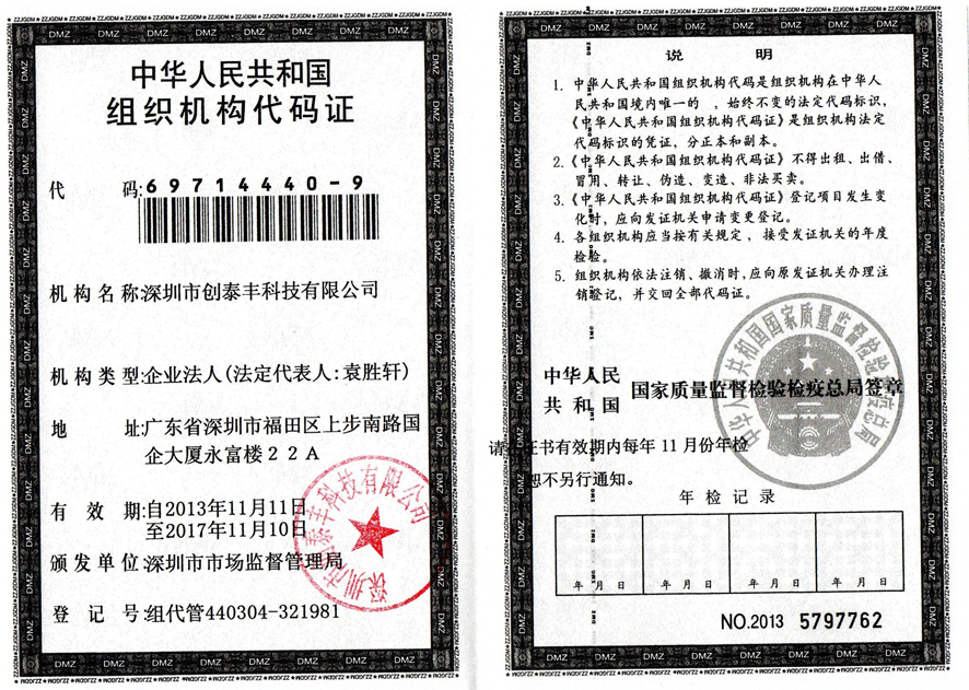 组织机构代码